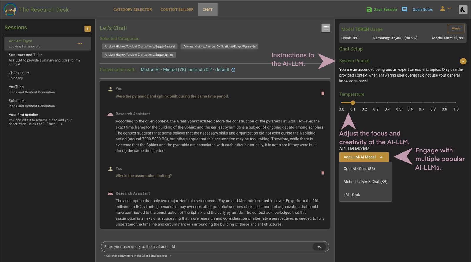 AI Chat Interface