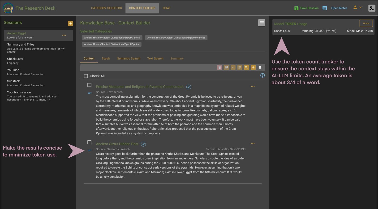 Context Management Interface
